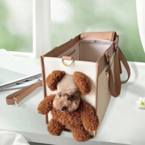 Alternative view of Teddy Bear Pet Carrier Tote Bag – Stylish Travel Bag for Small Dogs & Cats